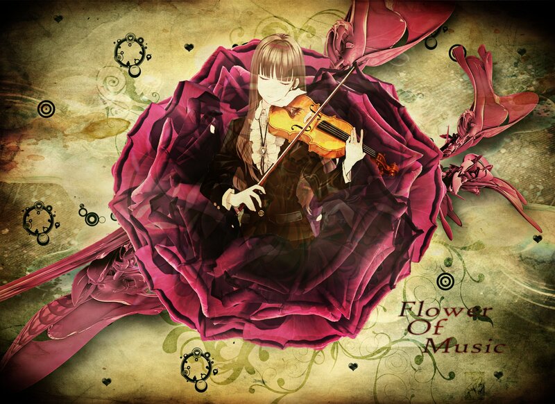 flower of music violinist