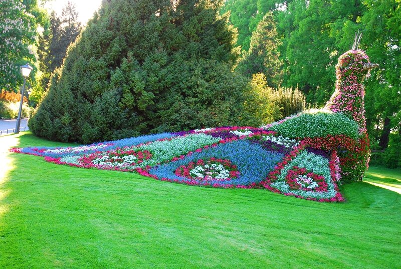 Flower Peacock Sculpture