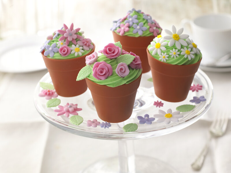 Flower Pot Cupcakes