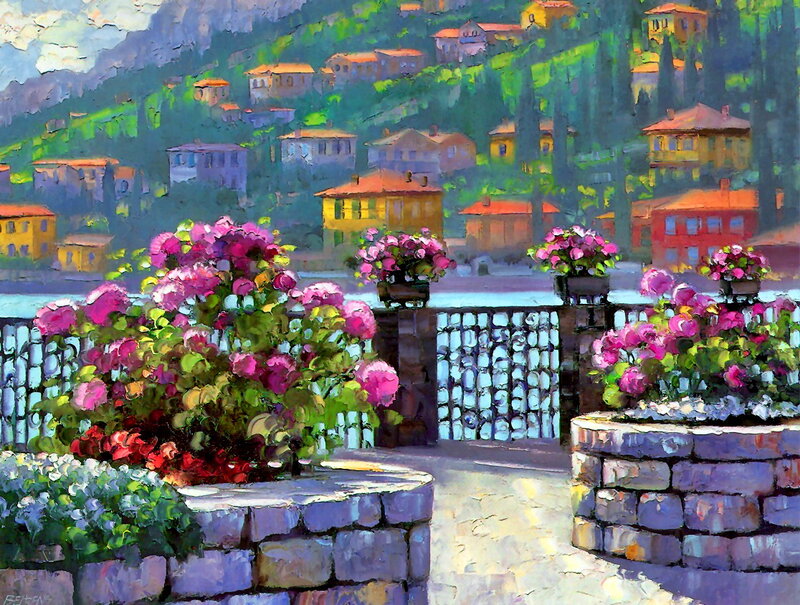 Flower Pots on Balcony