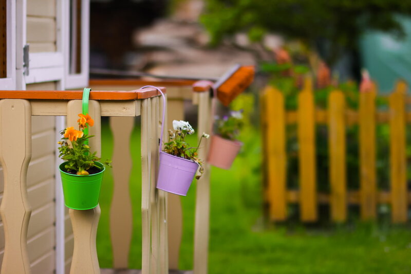 Flower Pots on Porch