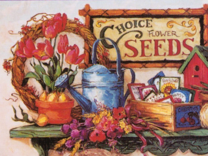 Flower seeds and garden items
