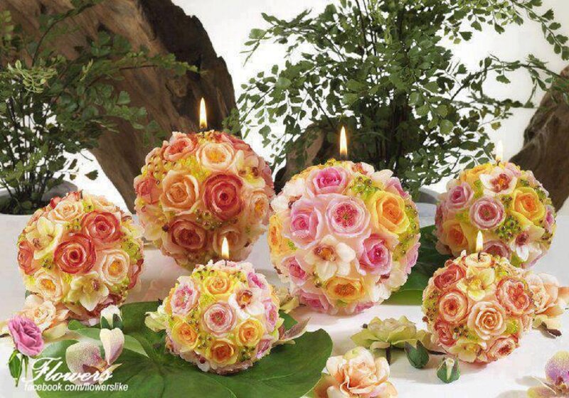 Flower-shaped Candles