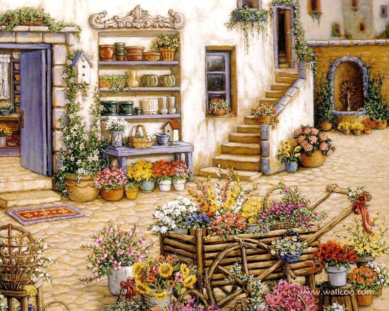 Flower Shop Courtyard