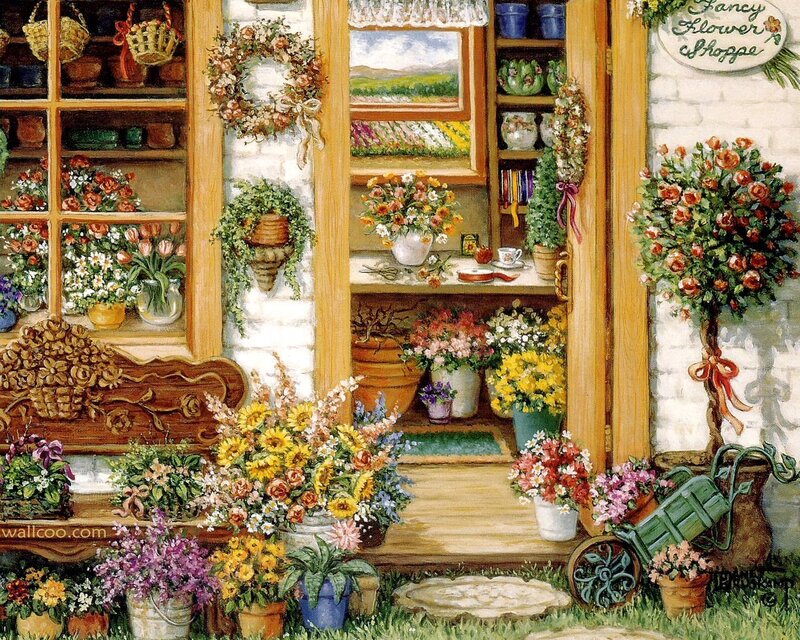 Flower Shop Entrance