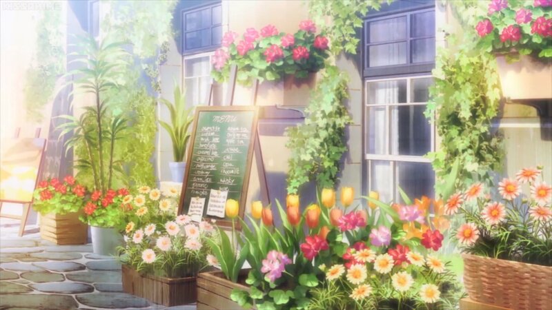 Flower Shop Exterior — Green