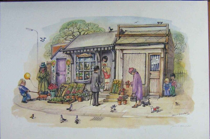 Flower shop scene