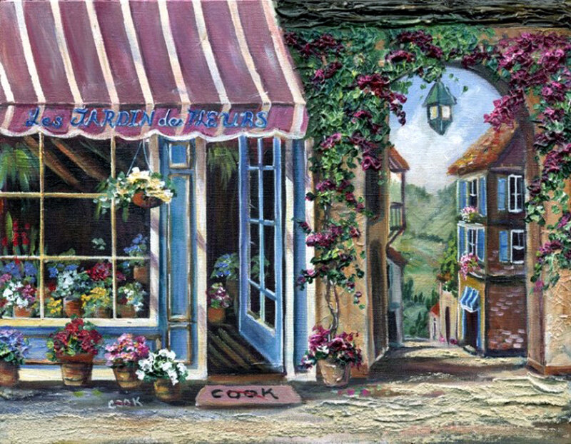 Flower Shop Storefront — Purple