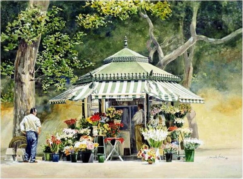 Flower Stand in Park