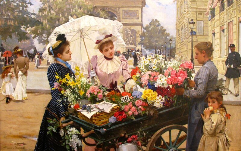Flower Vendor Cart