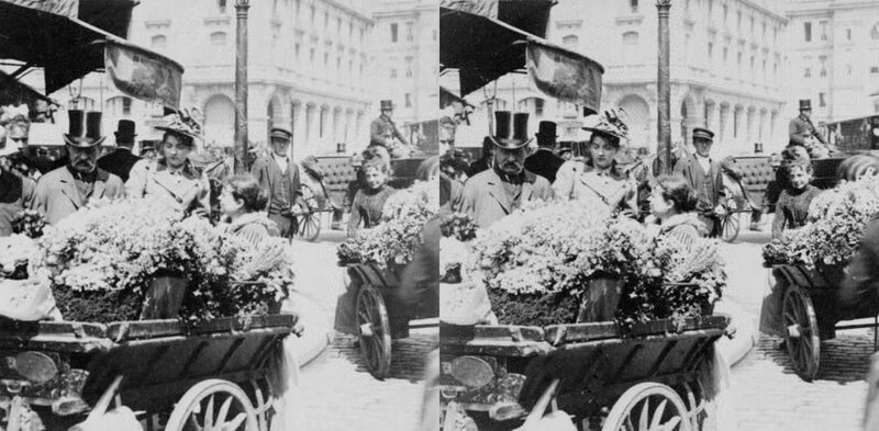 Flower vendors in Victorian London