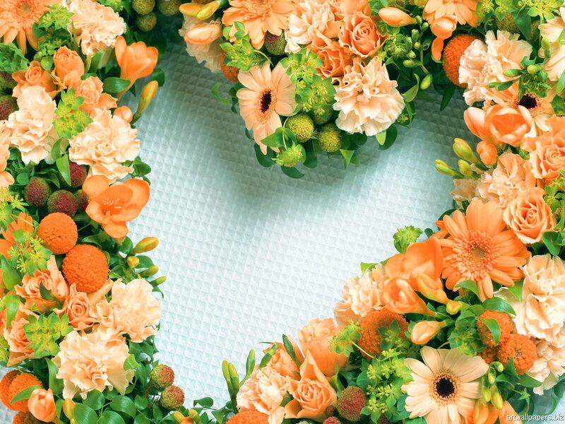Flower Wreath on Table