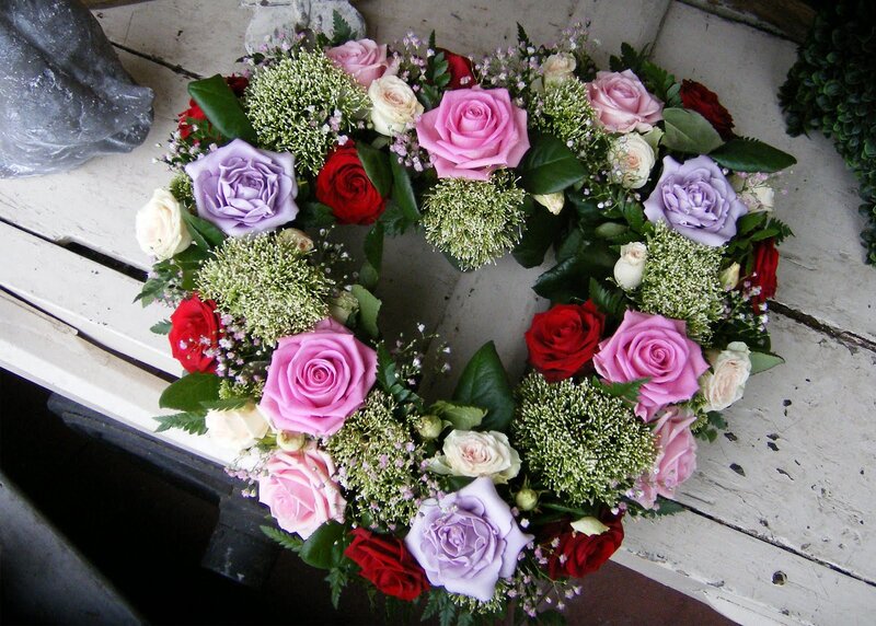 Flower Wreath with Roses