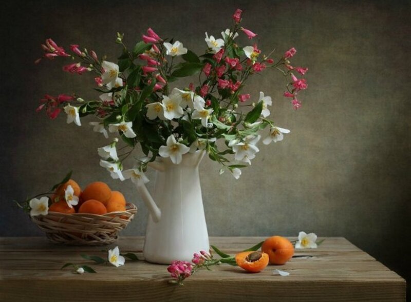 Flowers and Apricots
