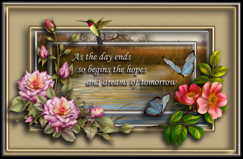 Flowers and Birds in Frame