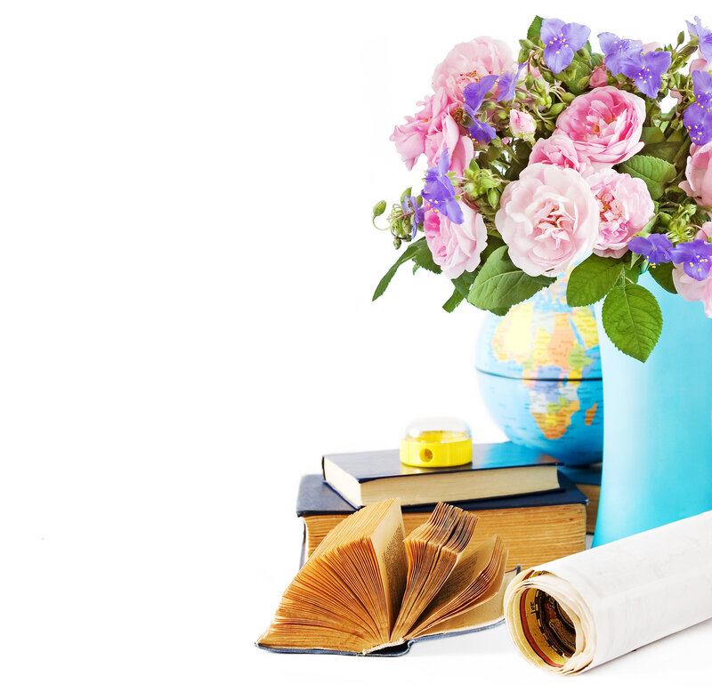 Flowers and Books