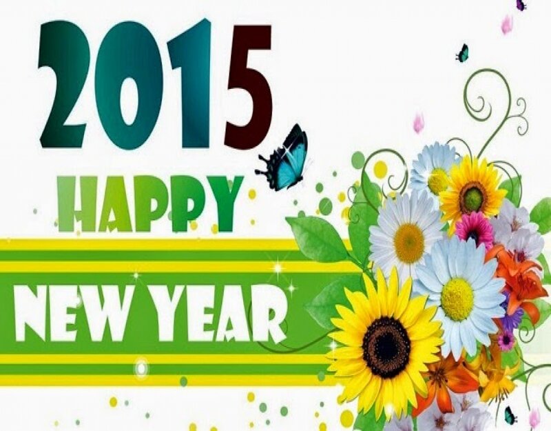 Flowers and Butterflies — Green, Festive
