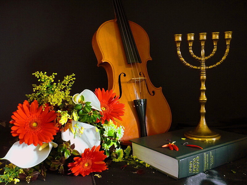 Flowers and Cello