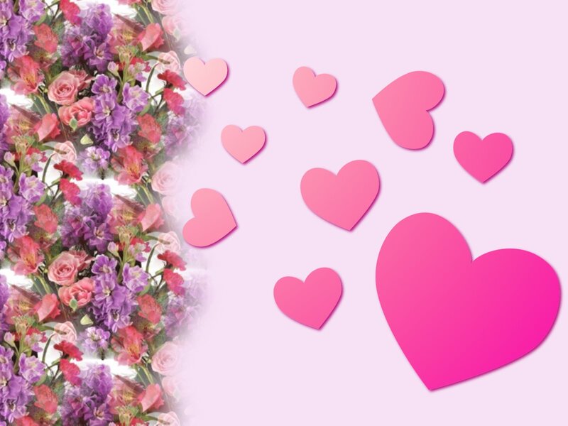 Flowers and Hearts