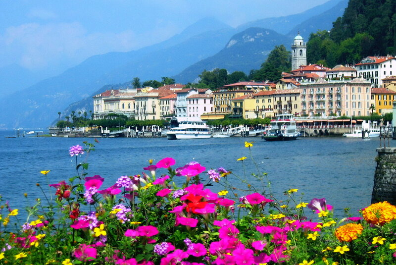 Flowers and Lake Town