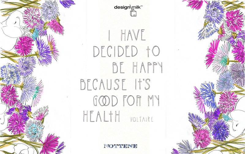 Flowers and Quote