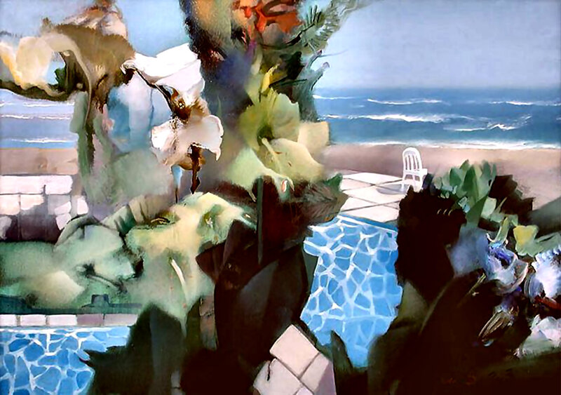 Flowers by Poolside