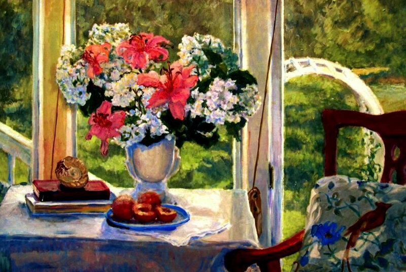 Flowers by the window