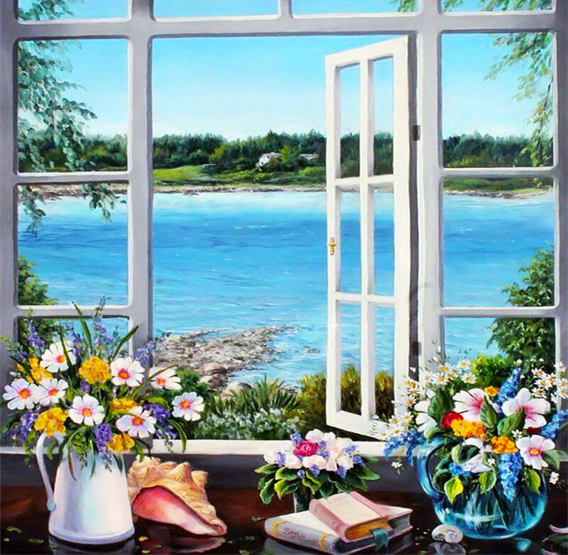 Flowers by Window