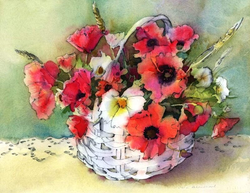 Flowers in a basket