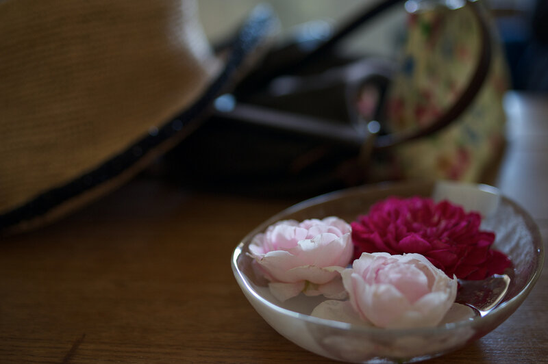 Flowers in a Bowl — Pink