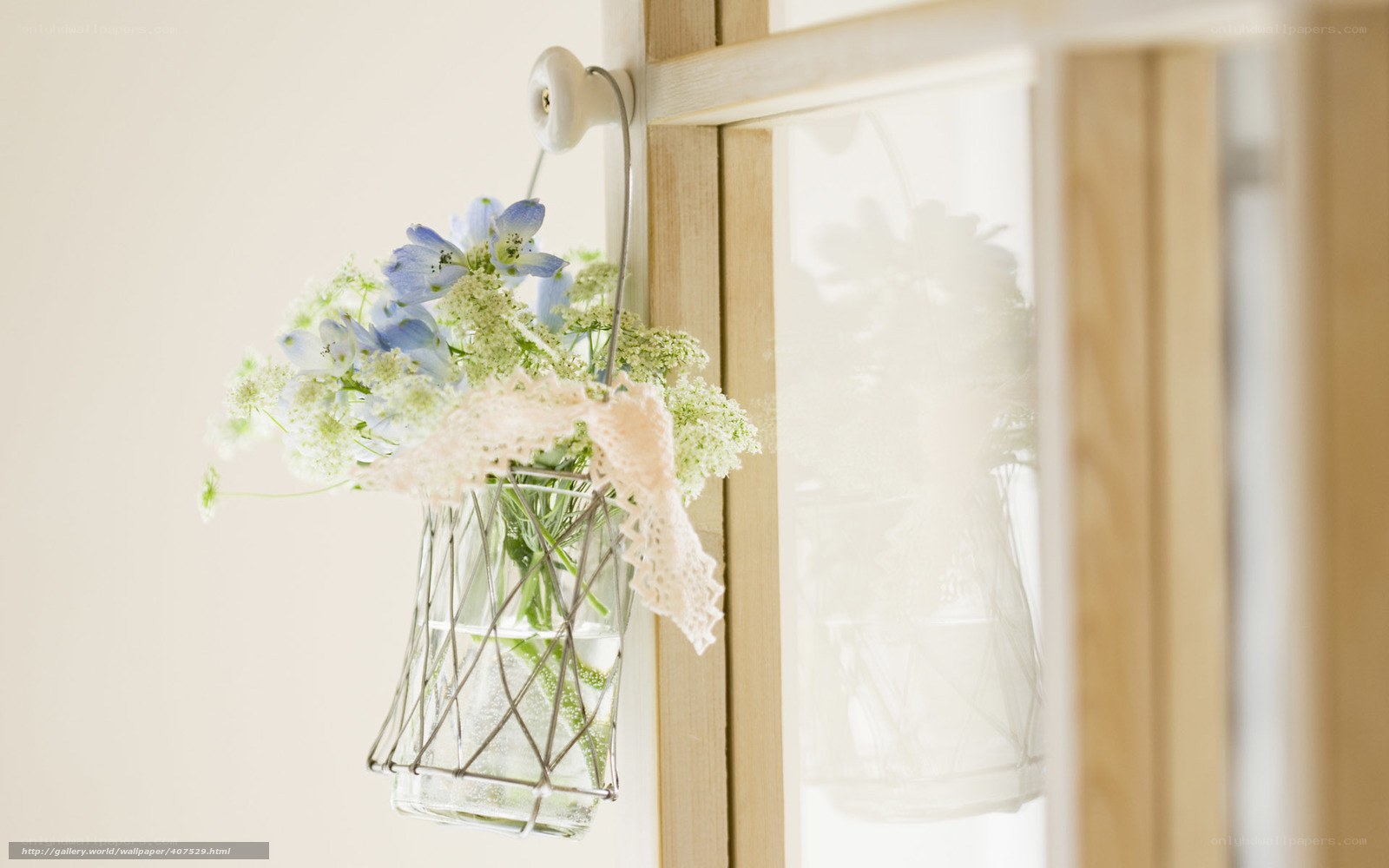 Flowers in a hanging basket