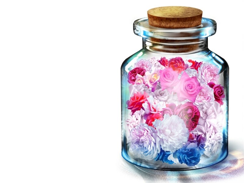 Flowers in a Jar — Pink