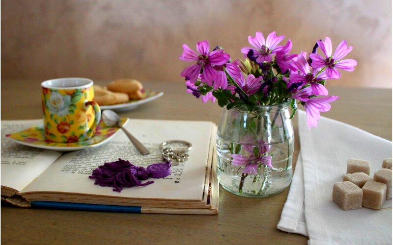 Flowers in a Jar — Purple