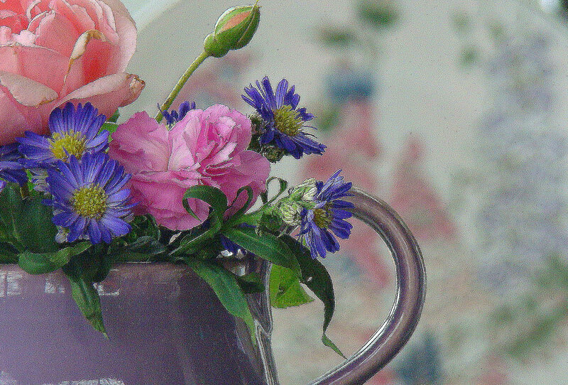 Flowers in a Pitcher — Pink