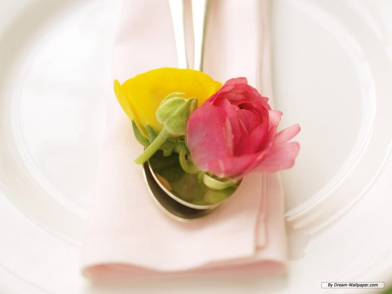 Flowers in a Spoon — Pink