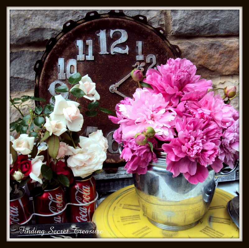Flowers in Cans and Vase