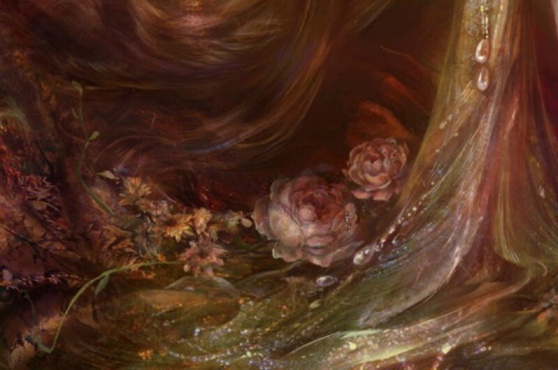 Flowers in Flowing Hair