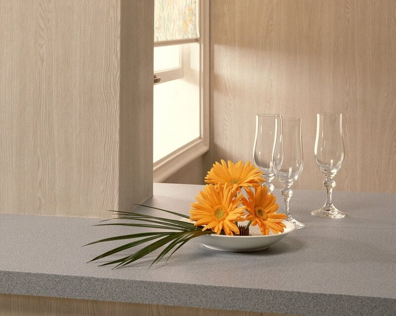 Flowers on a countertop