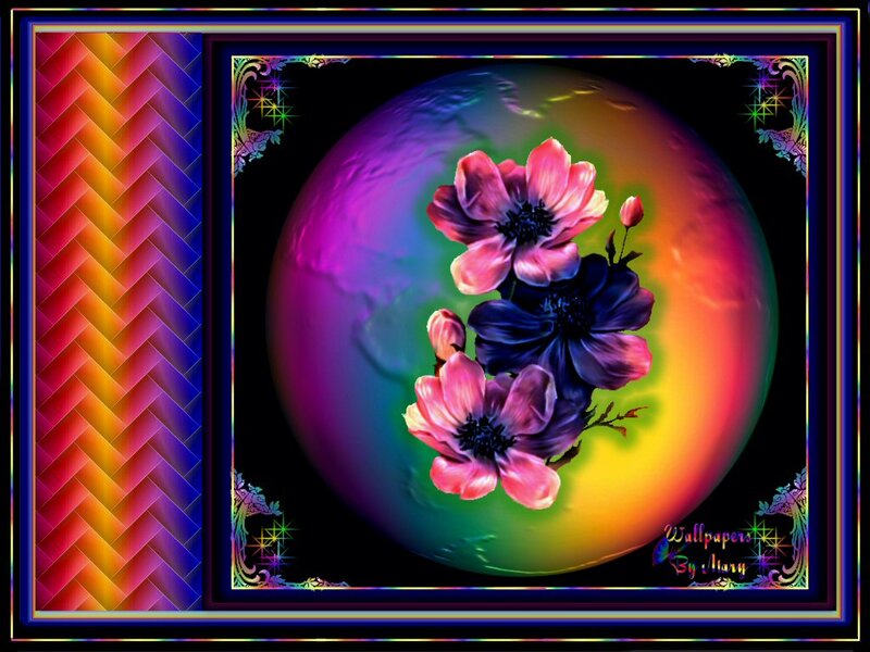 Flowers on a Globe