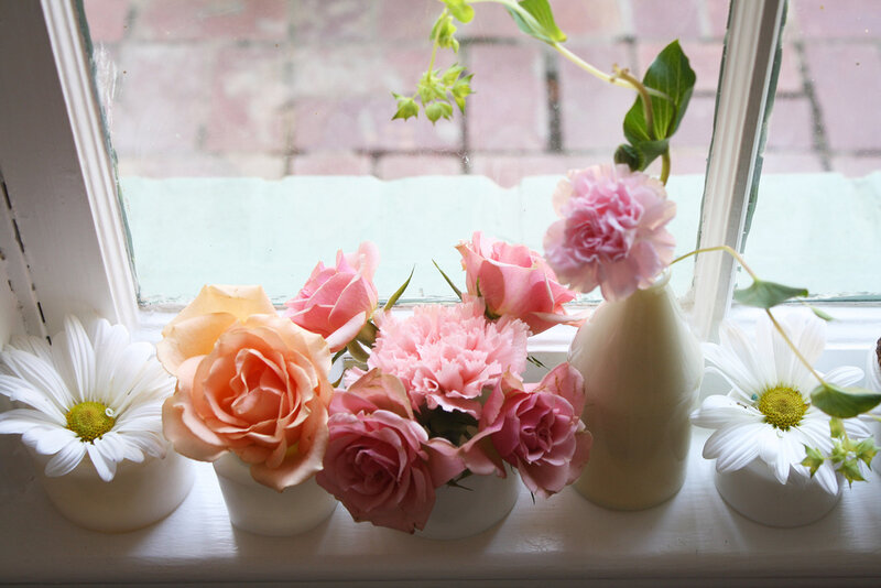 Flowers on a Windowsill — Pink