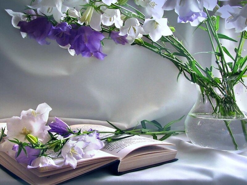 Flowers on Book