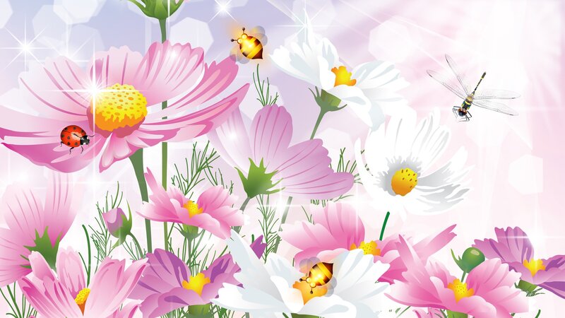 Flowers with Insects
