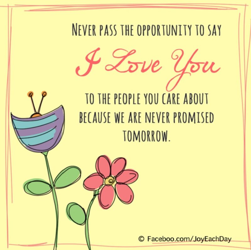 Flowers with Quote — Yellow, Calm