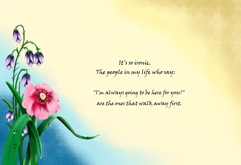 Flowers with Quote — Yellow