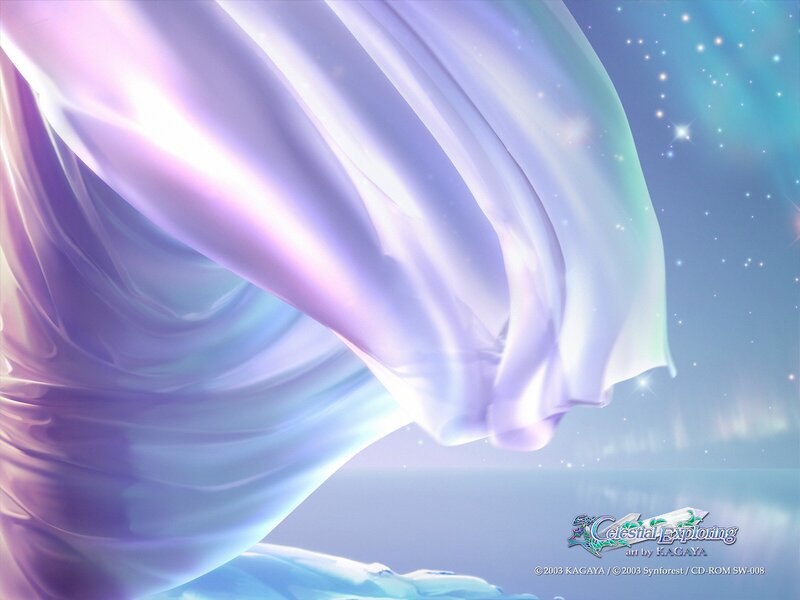 Flowing Fabric in Space