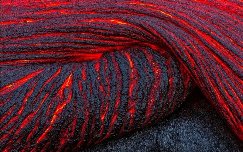 Flowing Lava Stream