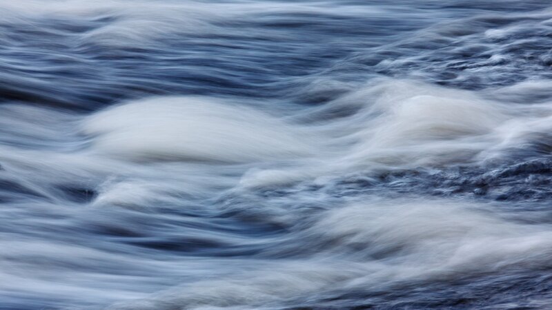 Flowing River Water — Blue, Dynamic
