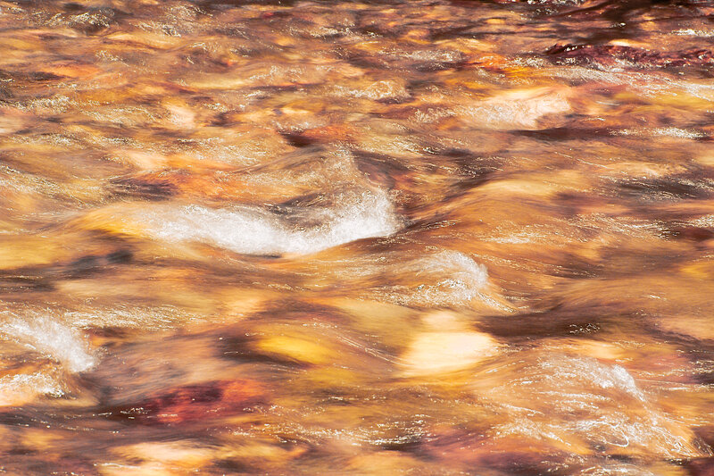 Flowing River Water — Brown