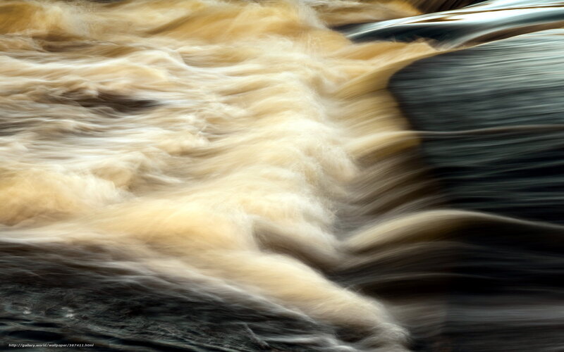 Flowing river water