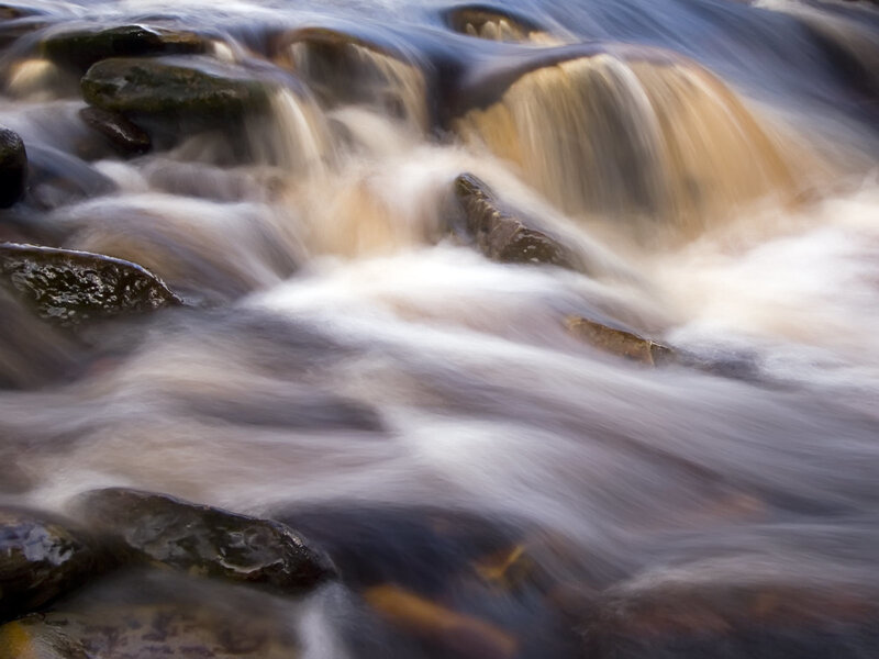 Flowing stream over rocks